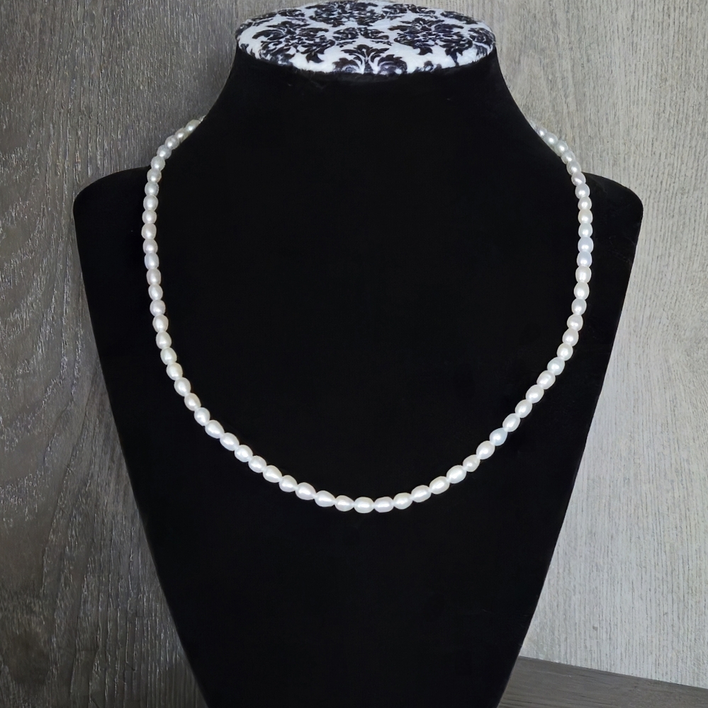 Nicky Butler Silver 18” Freshwater Cultured Rice Pearl Necklace NB Designer NWT - Picture 2 of 16